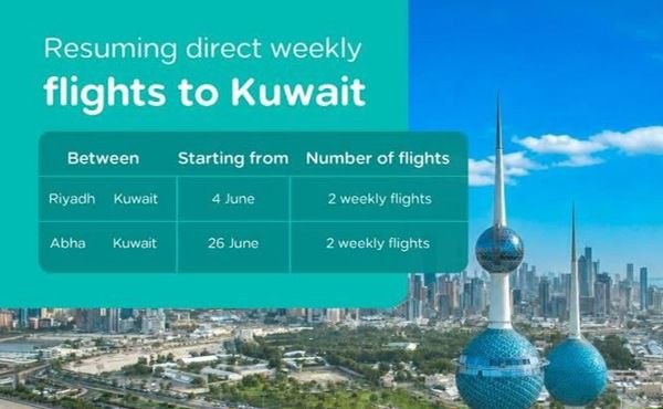 Flynas to Resume Direct Flights to Kuwait.