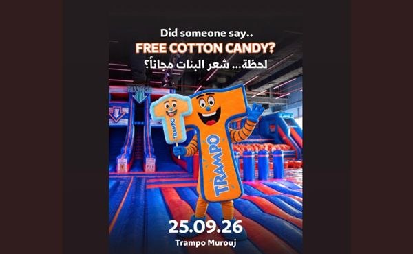 Free Cotton Candy at New Biggest Trampoline Area in Kuwait