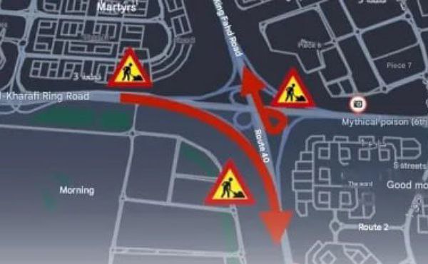 Traffic update: Two exits on the Sixth Ring Road to King Fahd Road closed from Sunday